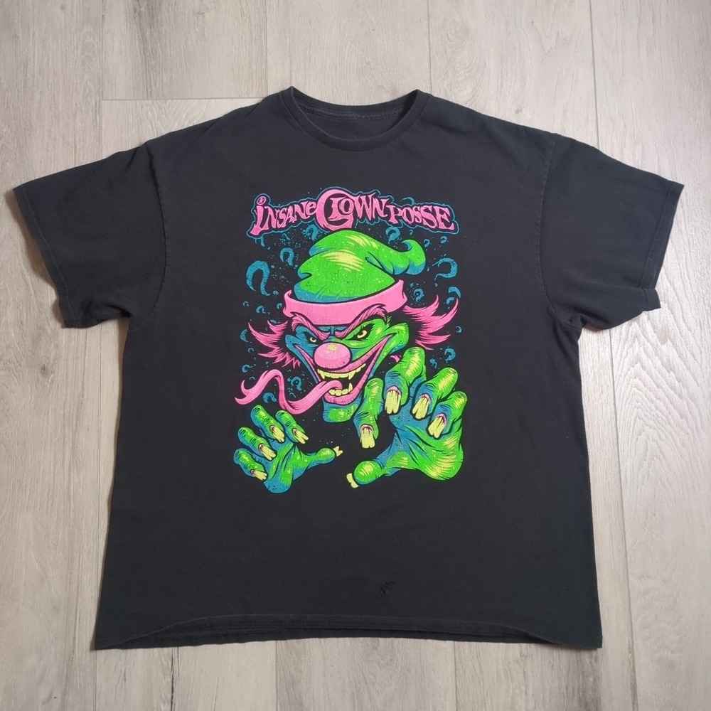 Insane Clown Posse Shirt Mens 2XL Black Green Pink Gonna Get Ya Clown ICP Y2K